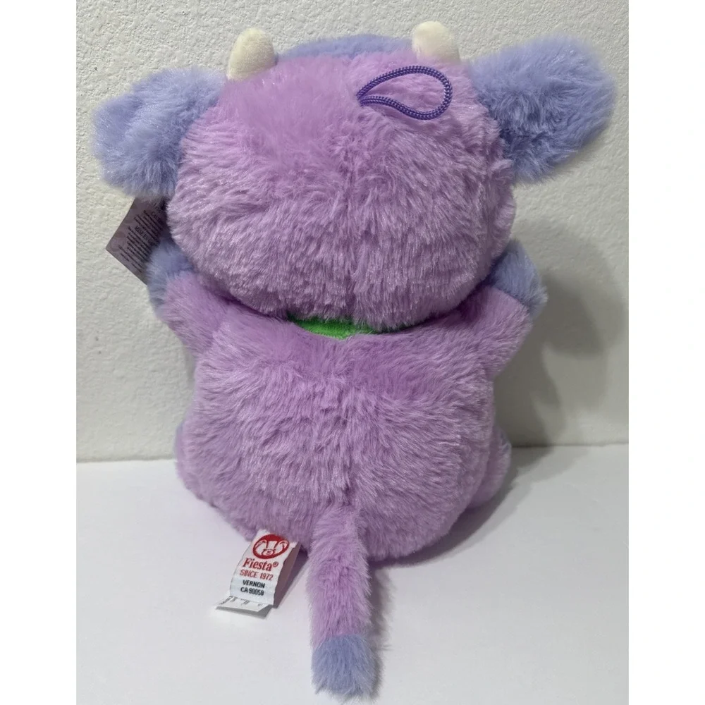 Fiesta Blueberry Purple Cow Plush Stuffed Animal 10